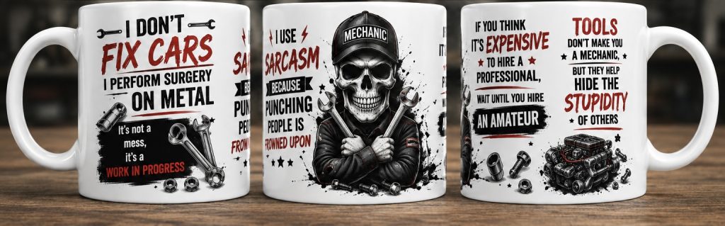 The Sarcastic Mechanic - Funny Gift Mug 11oz